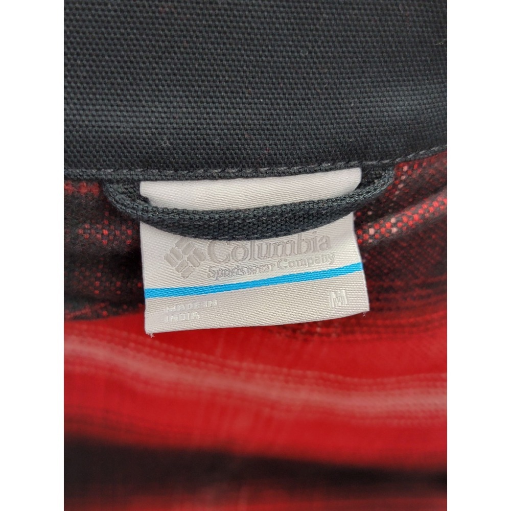 Columbia Brea Falls Vest Womens Size M Cotton Black Lined Plaid Button Front New - Picture 3 of 9
